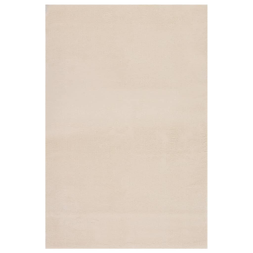 vidaXL Washable Rug Soft Shaggy 200x290 cm Anti Slip Beige
