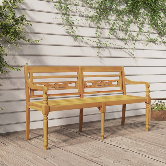 vidaXL Batavia Bench 150 cm Solid Wood Teak