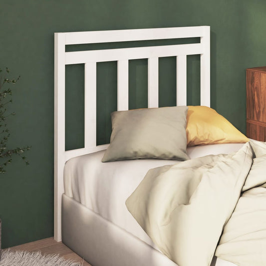 vidaXL Bed Headboard White 81x4x100 cm Solid Wood Pine