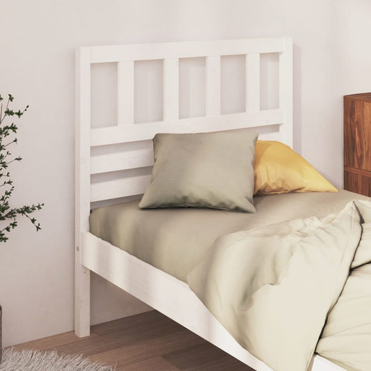 vidaXL Bed Headboard White 96x4x100 cm Solid Wood Pine