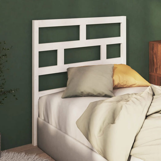 vidaXL Bed Headboard White 106x4x100 cm Solid Wood Pine