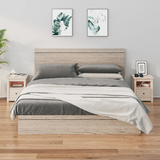 vidaXL Bedside Cabinets 2 pcs 40x35x49 cm Solid Wood Pine