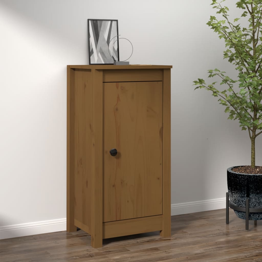 vidaXL Sideboard Honey Brown 40x35x80 cm Solid Wood Pine