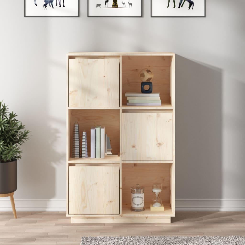 vidaXL Highboard 74x35x117 cm Solid Wood Pine