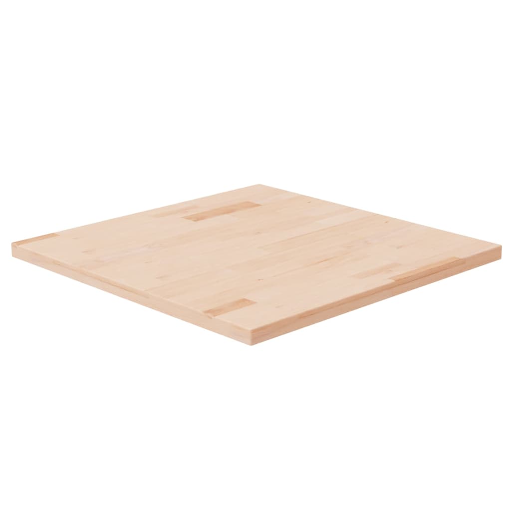 vidaXL Square Table Top 60x60x2.5 cm Untreated Solid Wood Oak