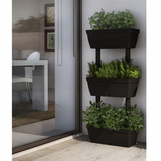 vidaXL Garden Planter 6 pcs 100 cm Anthracite