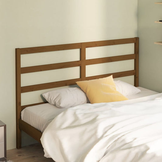 vidaXL Bed Headboard Honey Brown 146x4x100 cm Solid Wood Pine