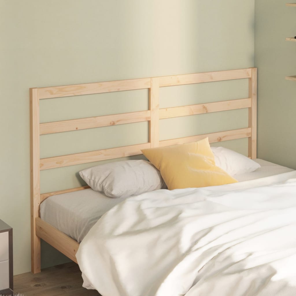 vidaXL Bed Headboard 156x4x100 cm Solid Wood Pine
