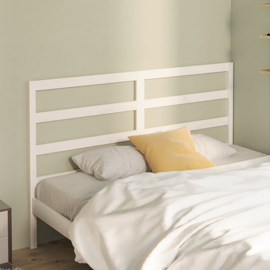 vidaXL Bed Headboard White 166x4x100 cm Solid Wood Pine