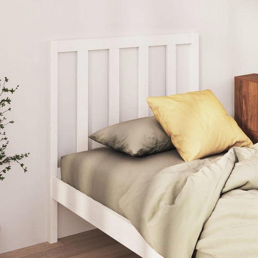 vidaXL Bed Headboard White 96x4x100 cm Solid Wood Pine