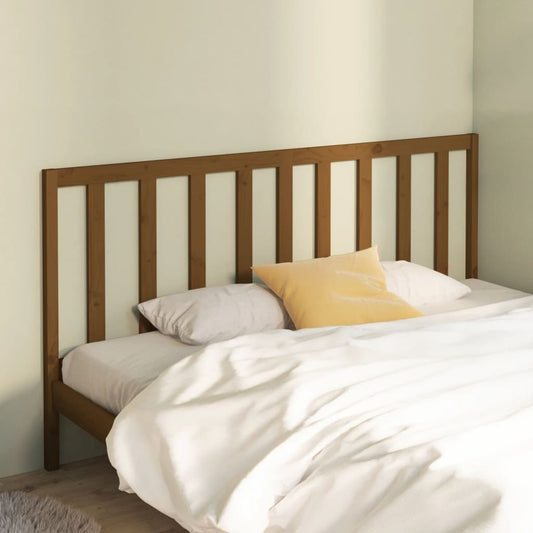 vidaXL Bed Headboard Honey Brown 206x4x100 cm Solid Wood Pine