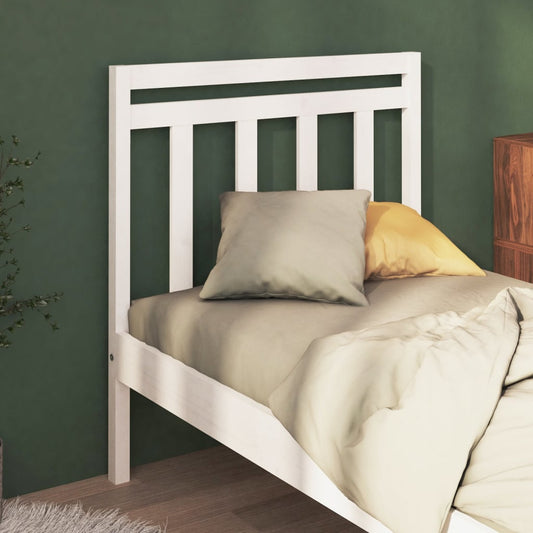 vidaXL Bed Headboard White 96x4x100 cm Solid Wood Pine
