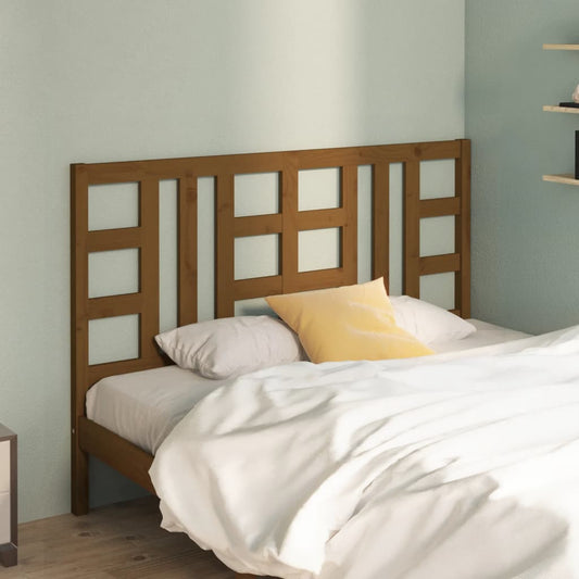 vidaXL Bed Headboard Honey Brown 126x4x100 cm Solid Wood Pine