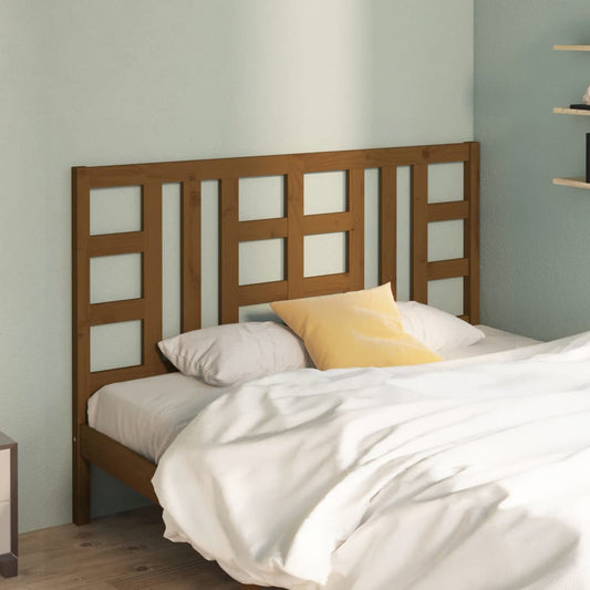 vidaXL Bed Headboard Honey Brown 141x4x100 cm Solid Wood Pine