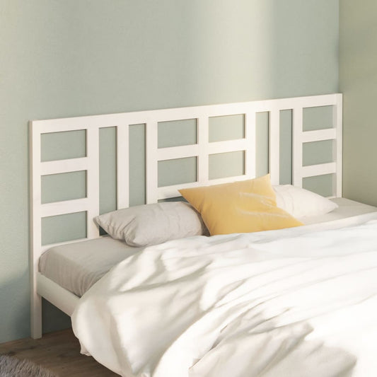 vidaXL Bed Headboard White 186x4x100 cm Solid Wood Pine