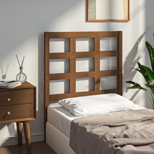 vidaXL Bed Headboard Honey Brown 80.5x4x100 cm Solid Wood Pine