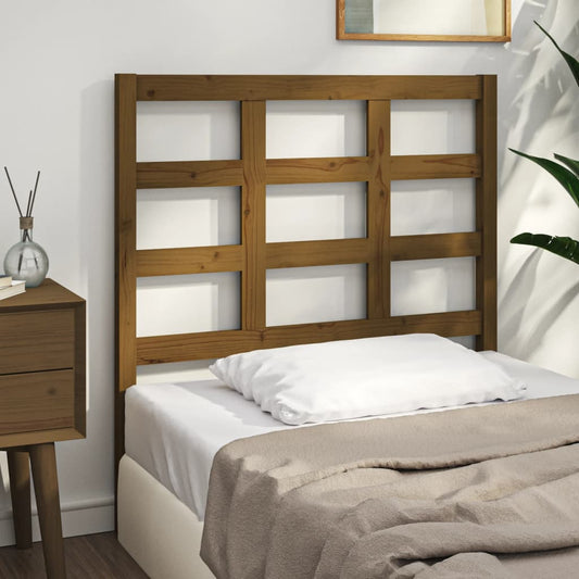 vidaXL Bed Headboard Honey Brown 105.5x4x100 cm Solid Wood Pine