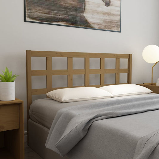 vidaXL Bed Headboard Honey Brown 165.5x4x100 cm Solid Wood Pine