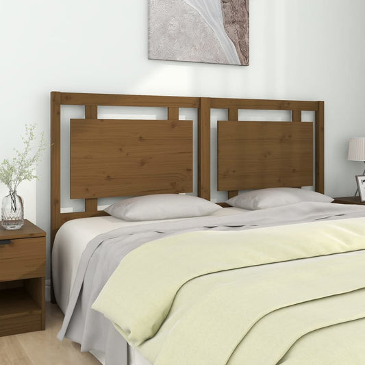 vidaXL Bed Headboard Honey Brown 165.5x4x100 cm Solid Pine Wood