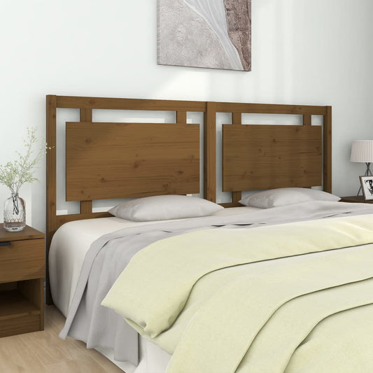 vidaXL Bed Headboard Honey Brown 185.5x4x100 cm Solid Pine Wood