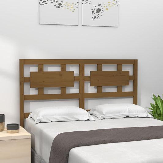 vidaXL Bed Headboard Honey Brown 165.5x4x100 cm Solid Wood Pine