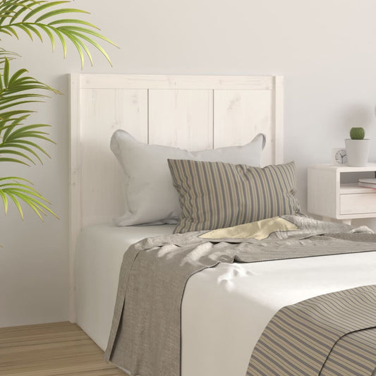 vidaXL Bed Headboard White 80.5x4x100 cm Solid Pine Wood