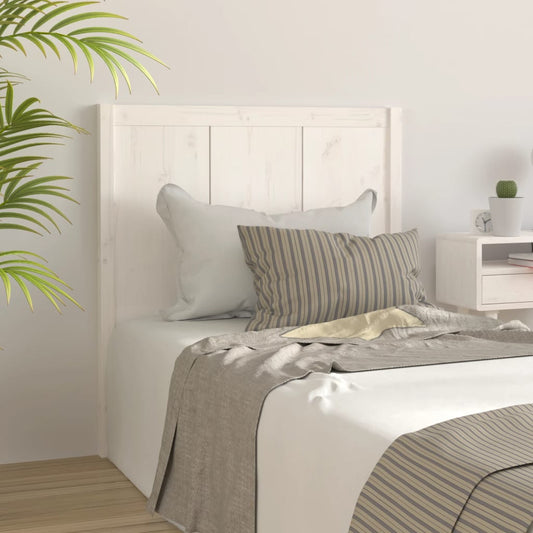 vidaXL Bed Headboard White 105.5x4x100 cm Solid Pine Wood