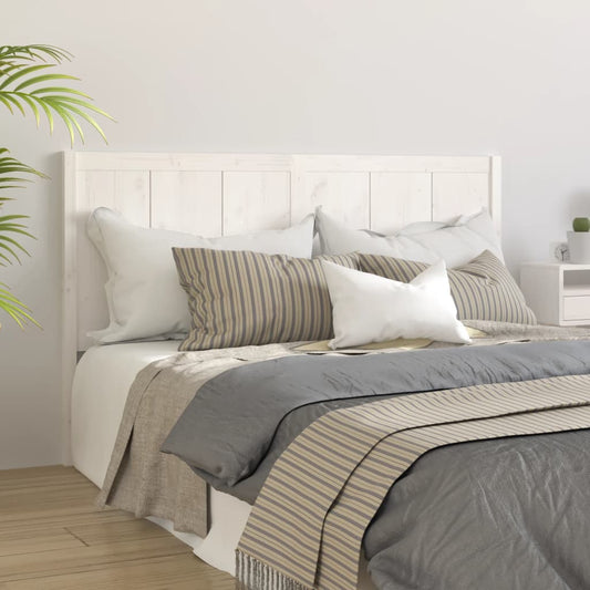 vidaXL Bed Headboard White 145.5x4x100 cm Solid Pine Wood