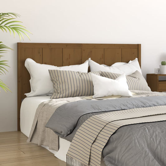 vidaXL Bed Headboard Honey Brown 145.5x4x100 cm Solid Pine Wood