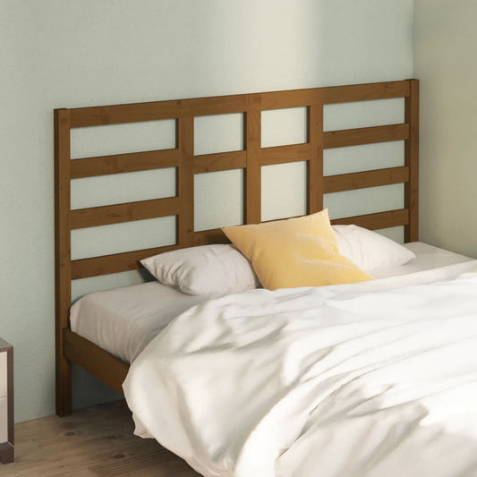 vidaXL Bed Headboard Honey Brown 126x4x104 cm Solid Wood Pine