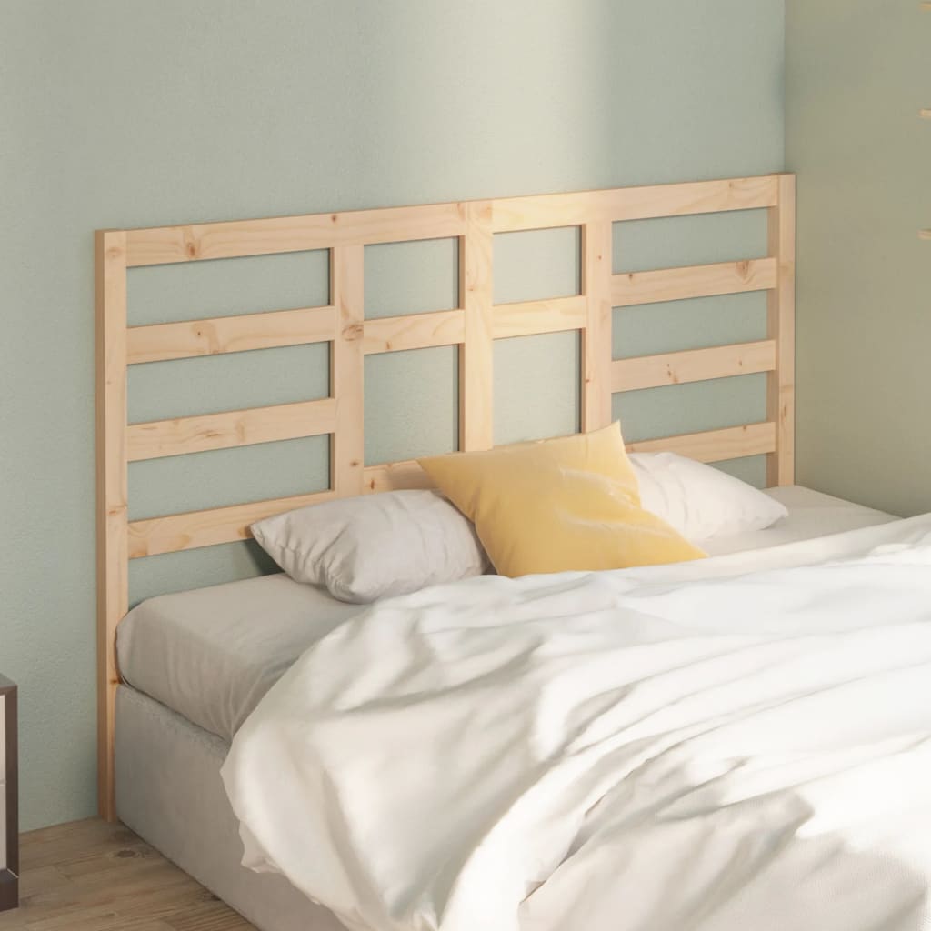 vidaXL Bed Headboard 141x4x104 cm Solid Wood Pine