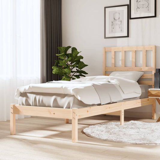 vidaXL Bed Frame Solid Wood Pine 90x200 cm