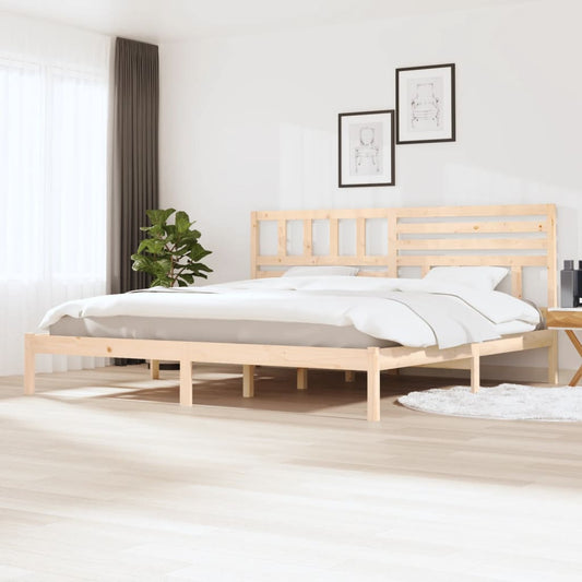 vidaXL Bed Frame Solid Wood Pine 200x200 cm