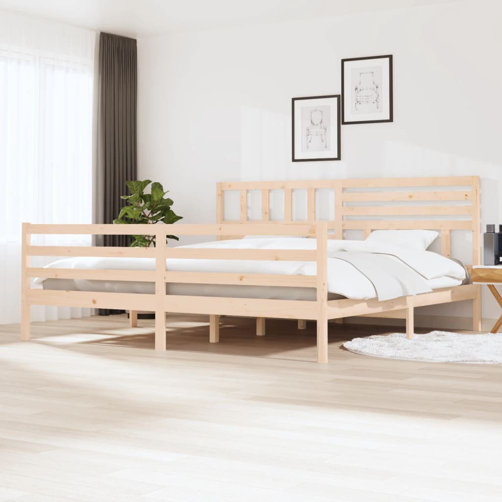 vidaXL Bed Frame Solid Wood 200x200 cm