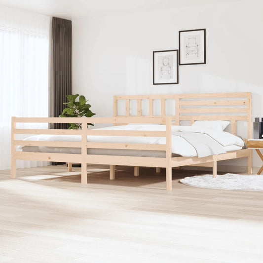 vidaXL Bed Frame Solid Wood 200x200 cm