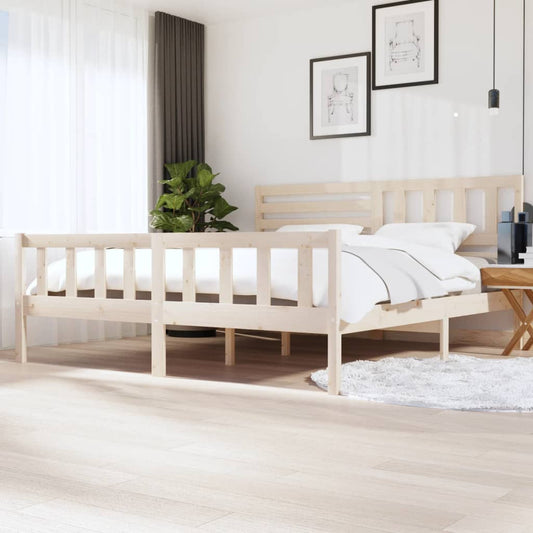 vidaXL Bed Frame Solid Wood 200x200 cm