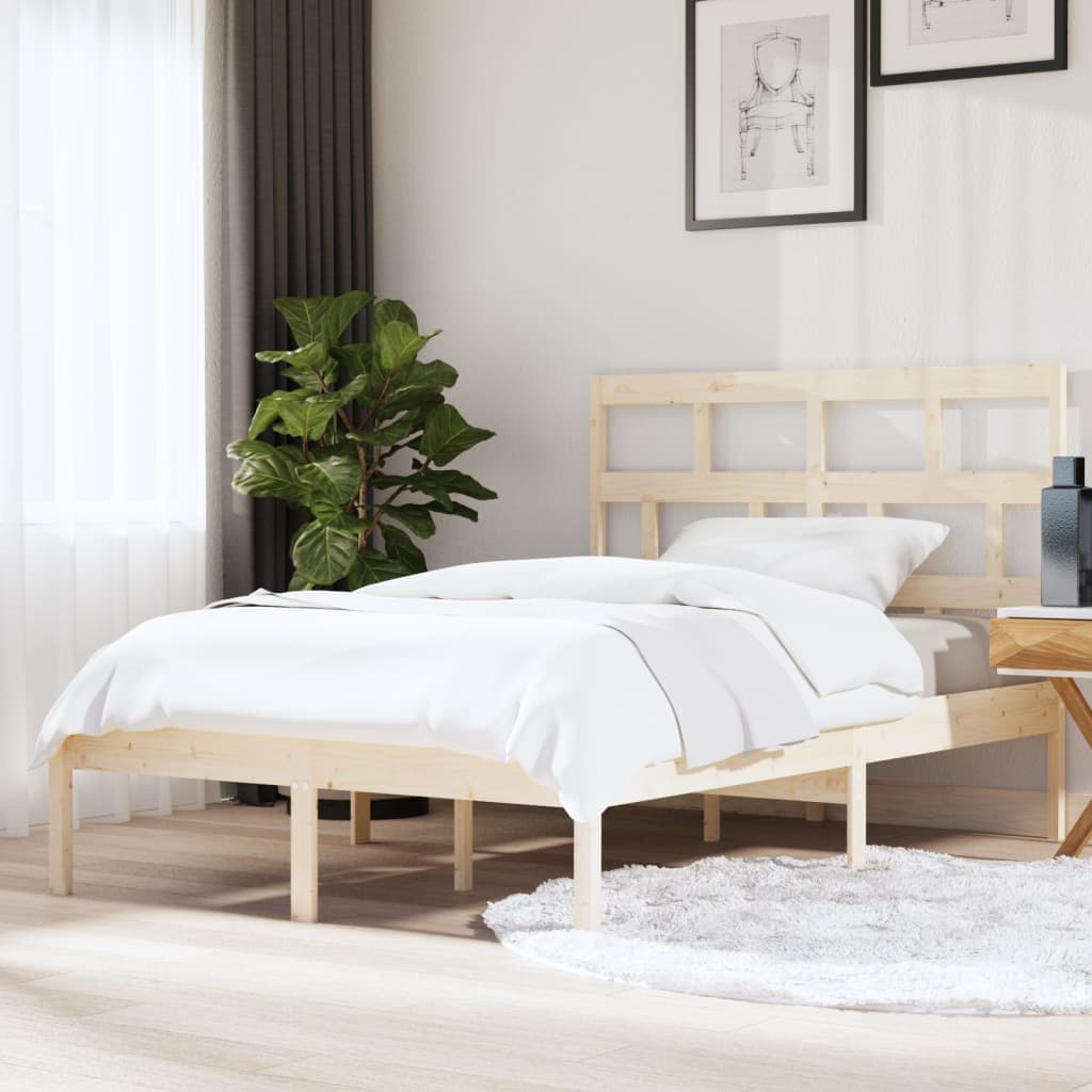vidaXL Bed Frame 150x200 cm King Size Solid Wood