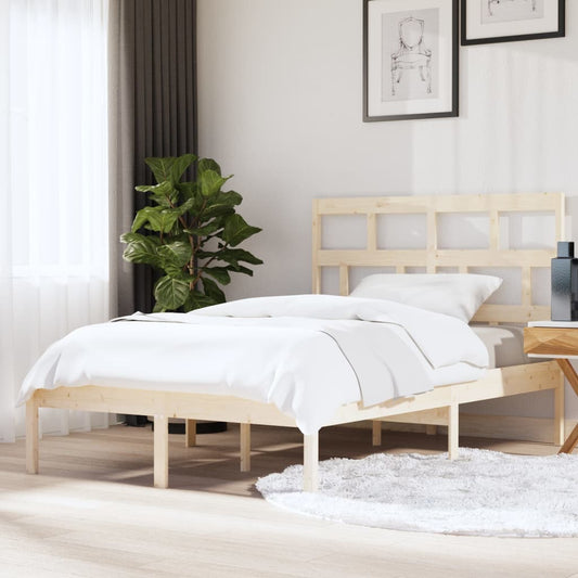 vidaXL Bed Frame 150x200 cm King Size Solid Wood
