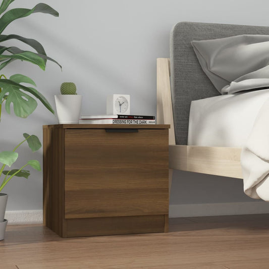 vidaXL Bedside Cabinet Brown Oak 40x39x40 cm
