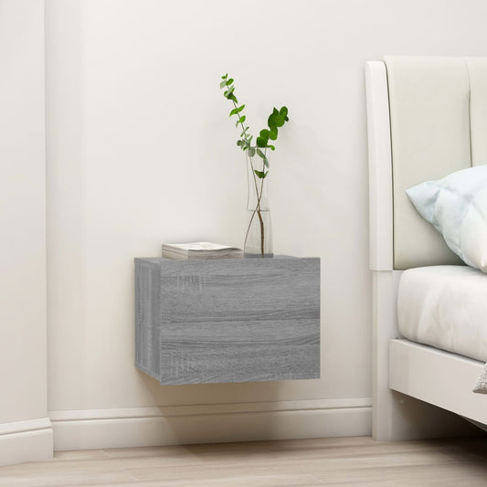 vidaXL Bedside Cabinets Grey Sonoma 40x30x30 cm Engineered Wood