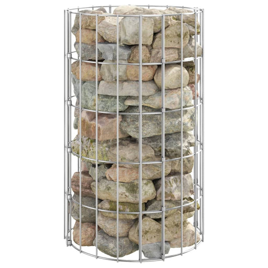 vidaXL Circular Gabion Pole Galvanised Steel Ì÷30x50 cm