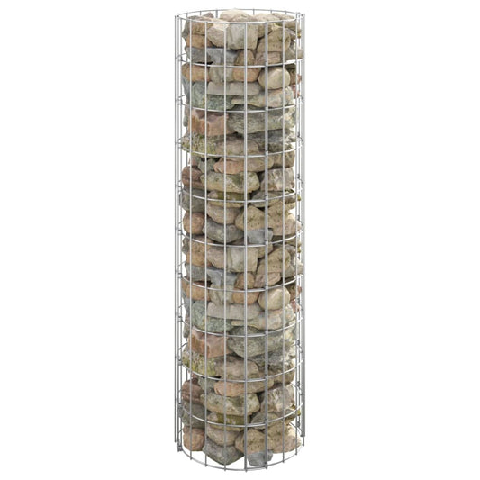 vidaXL Circular Gabion Pole Galvanised Steel Ì÷30x100 cm