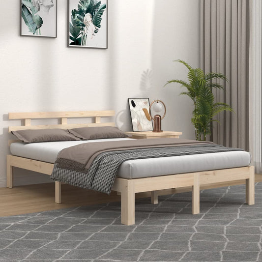 vidaXL Bed Frame Solid Wood 160x200 cm