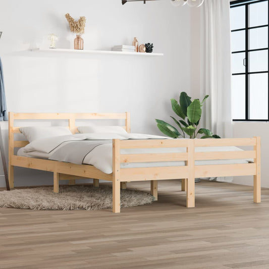 vidaXL Bed Frame Solid Wood 160x200 cm