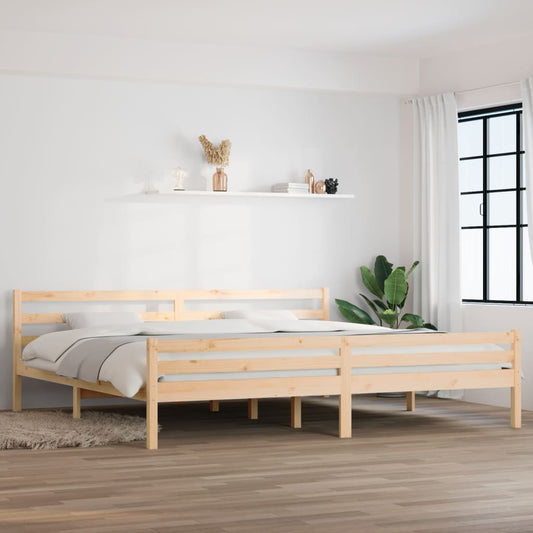 vidaXL Bed Frame Solid Wood 180x200 cm Super King Size