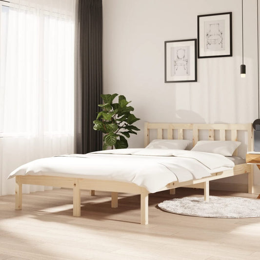 vidaXL Bed Frame Solid Wood 120x200 cm