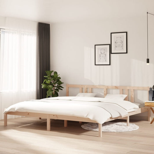vidaXL Bed Frame Solid Wood 200x200 cm