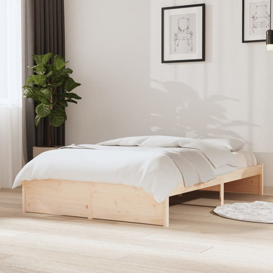 vidaXL Bed Frame Solid Wood 120x200 cm