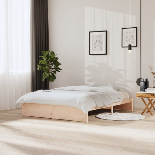 vidaXL Bed Frame Solid Wood 150x200 cm King Size