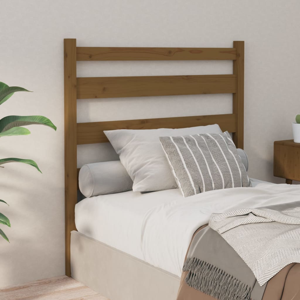 vidaXL Bed Headboard Honey Brown 96x4x100 cm Solid Wood Pine